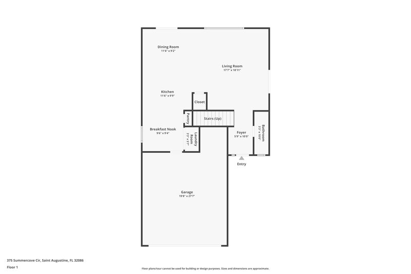 2,045/Mo, 375 Summercove Cir St Augustine, FL 32086 Floor Plan View