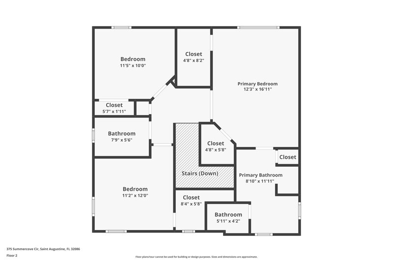 2,045/Mo, 375 Summercove Cir St Augustine, FL 32086 Floor Plan View 2