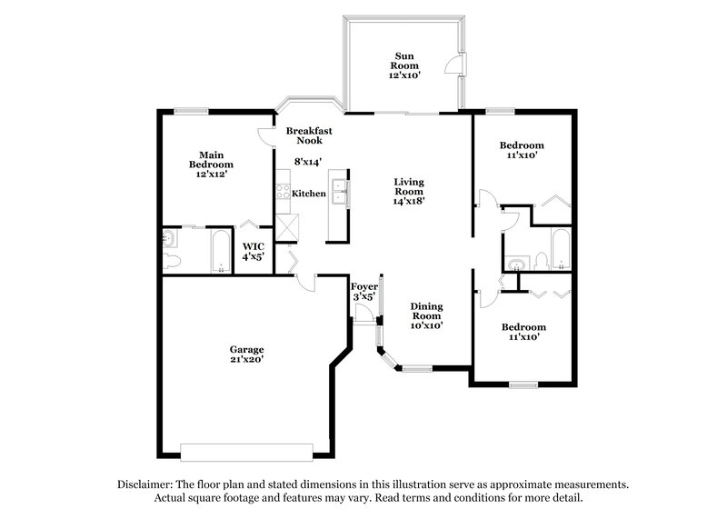 2,380/Mo, 3239 Puffin Way Orange Park, FL 32065 Floor Plan View