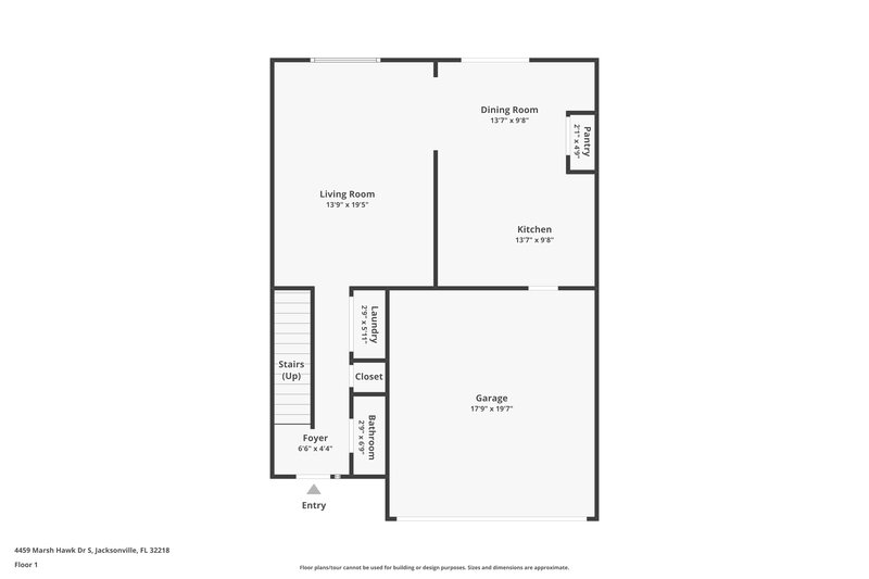 1,730/Mo, 4459 Marsh Hawk Dr S Jacksonville, FL 32218 Floor Plan View