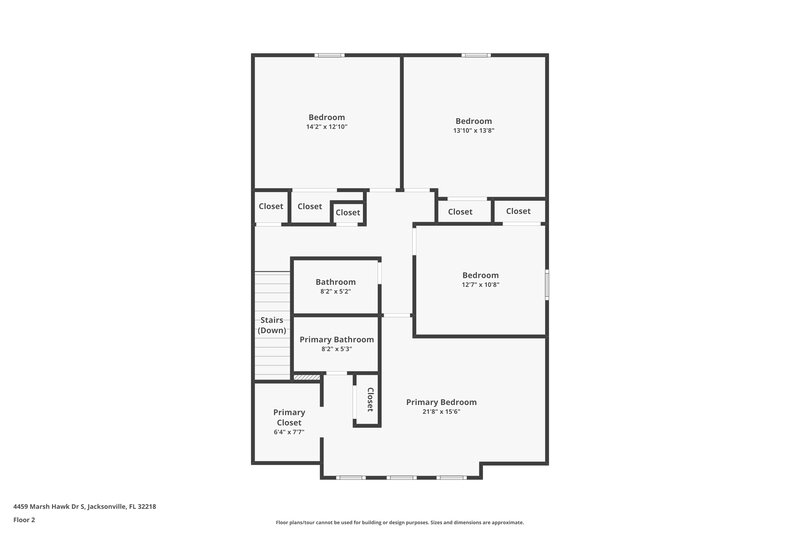 1,730/Mo, 4459 Marsh Hawk Dr S Jacksonville, FL 32218 Floor Plan View 2