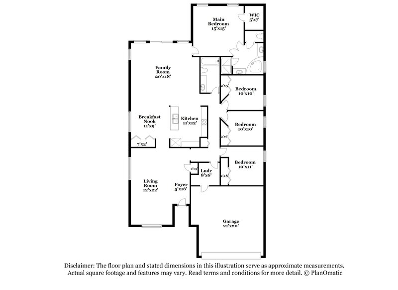 2,135/Mo, 3358 Chapel Ct Jacksonville, FL 32226 Floor Plan View