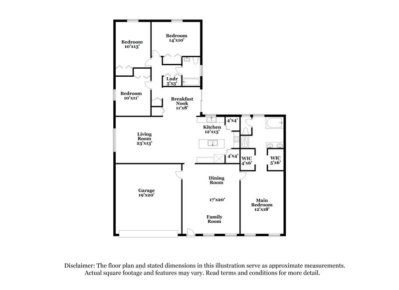 1,980/Mo, 2623 Bluewave Dr Middleburg, FL 32068 Floor Plan View