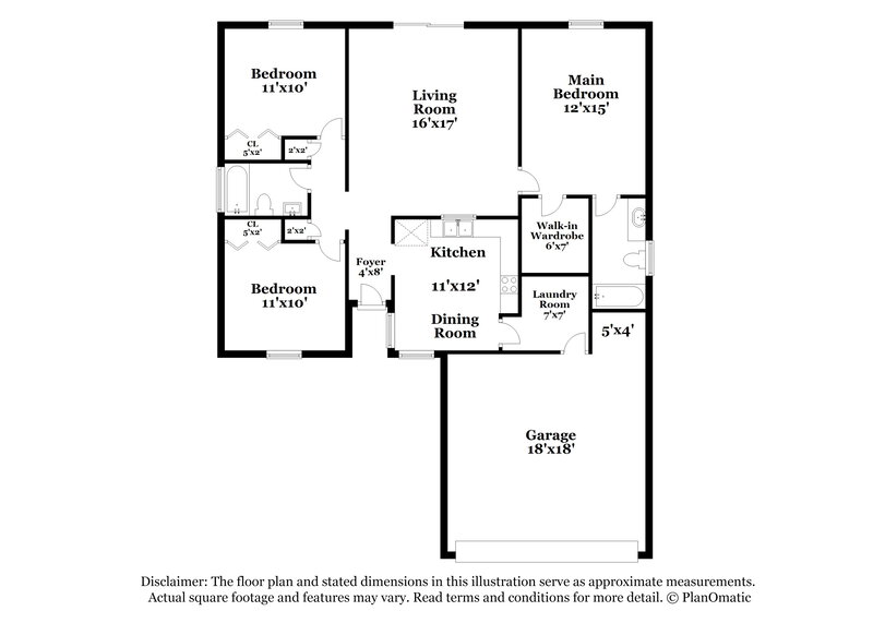 2,045/Mo, 1968 Willesdon Dr W Jacksonville, FL 32246 Floor Plan View