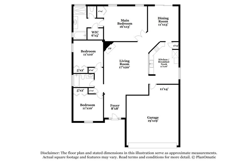 2,185/Mo, 1874 Sutton Lakes Blvd Jacksonville, FL 32246 Floor Plan View