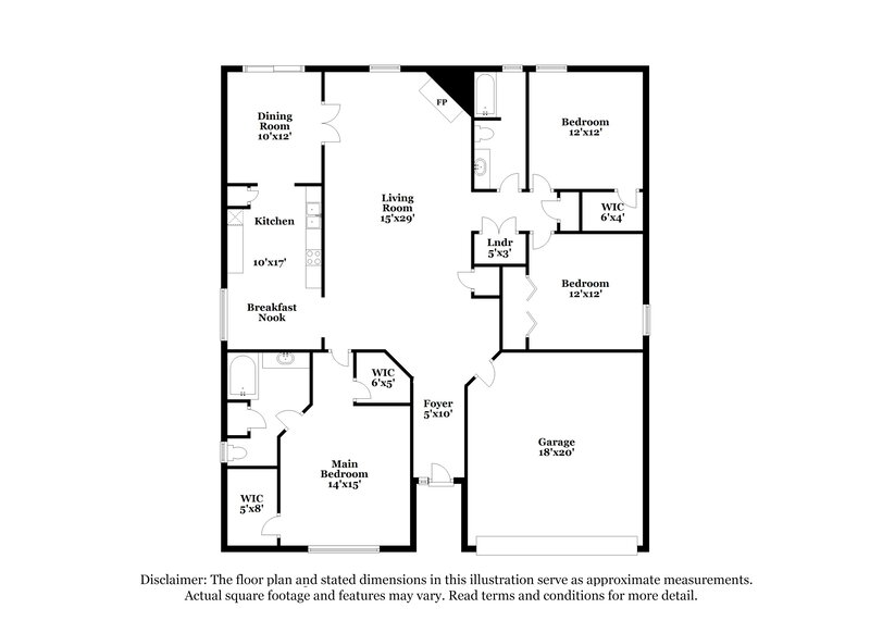 2,010/Mo, 1227 Bay Breeze Dr Jacksonville, FL 32225 Floor Plan View