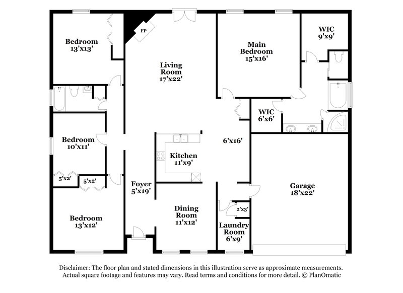 2,115/Mo, 3211 Woodglen Dr Orange Park, FL 32065 Floor Plan View