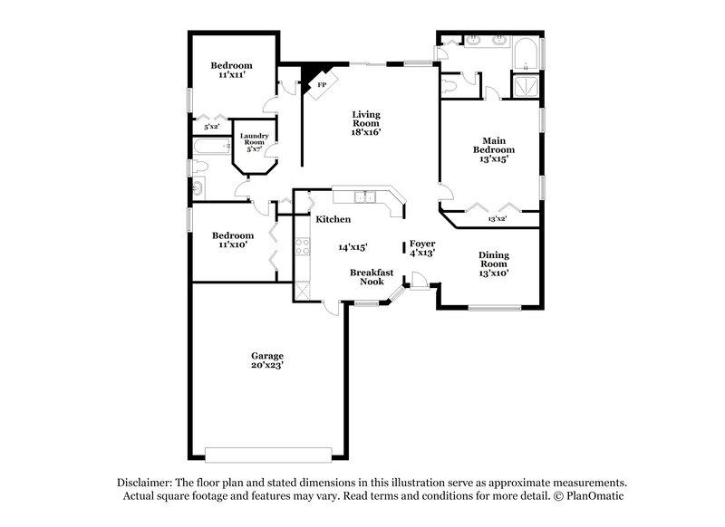 1,820/Mo, 9828 Nelson Forks Dr Jacksonville, FL 32222 Floor Plan View