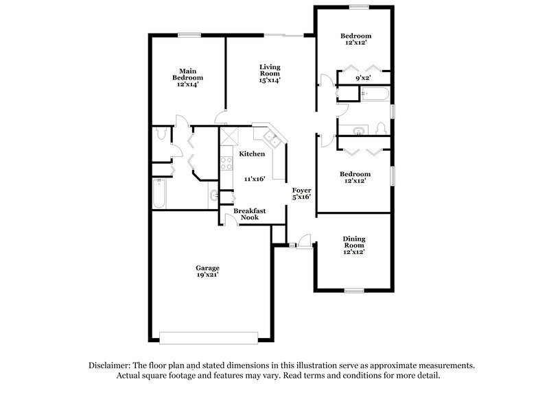 1,780/Mo, 2925 Brittany Bluff Dr Orange Park, FL 32073 Floor Plan View