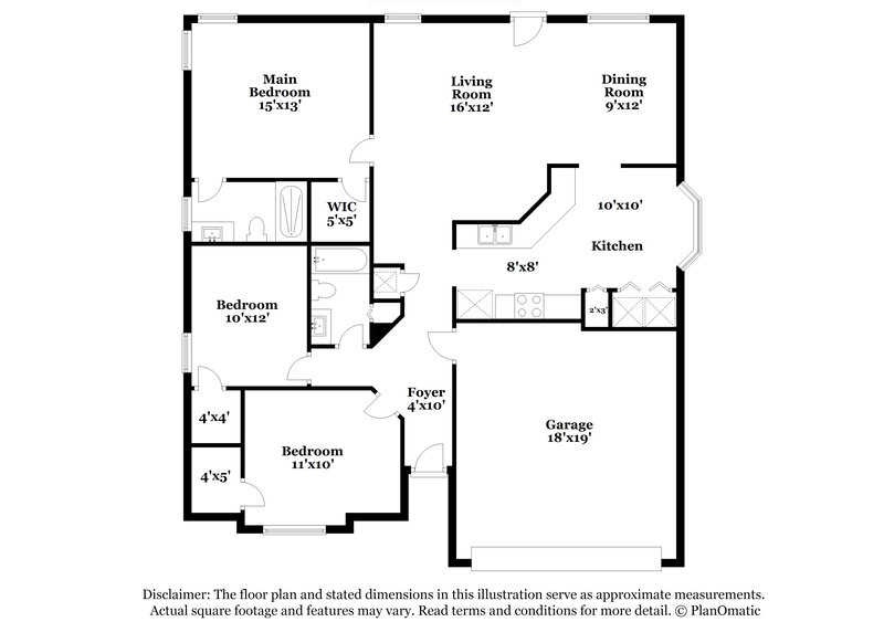 1,760/Mo, 7902 Collins Ridge Blvd Jacksonville, FL 32244 Floor Plan View