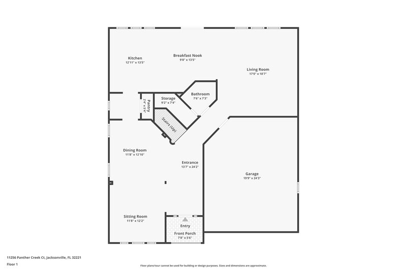 2,310/Mo, 11256 Panther Creek Ct Jacksonville, FL 32221 Floor Plan View 2