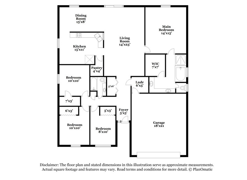 2,145/Mo, 12146 Longmont Ln S Jacksonville, FL 32246 Floor Plan View
