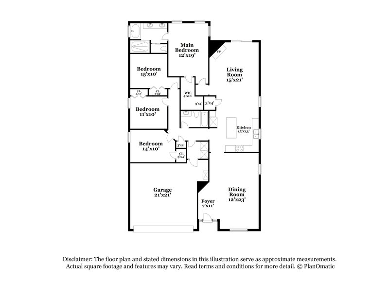 2,075/Mo, 3953 Leatherwood Dr Orange Park, FL 32065 Floor Plan View