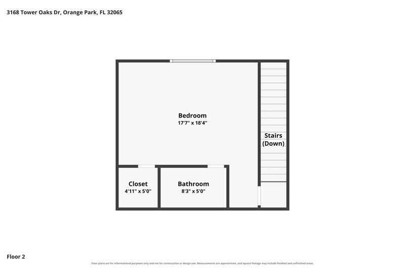 2,525/Mo, 3168 Tower Oaks Dr Orange Park, FL 32065 Floor Plan View 2