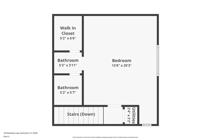 2,540/Mo, 732 Dewdrop Loop Saint Johns, FL 32259 Floor Plan View 2