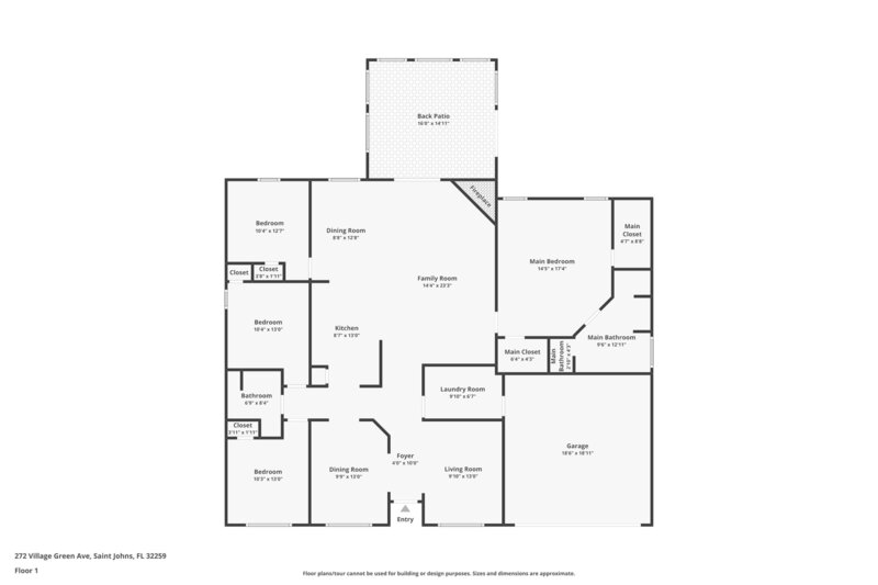 2,200/Mo, 272 Village Green Ave Saint Johns, FL 32259 Floorplan View