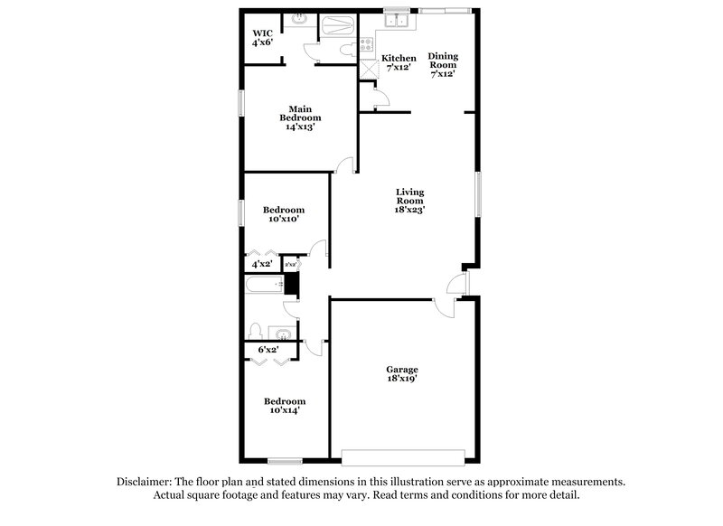 1,760/Mo, 7774 Mordecai Ct Jacksonville, FL 32210 Floorplan View