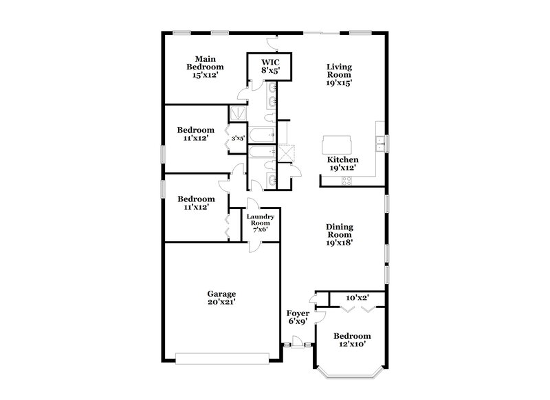 2,035/Mo, 944 Churchhill Ln St Augustine, FL 32092 Floorplan View