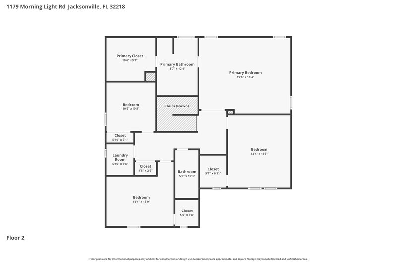 2,430/Mo, 1179 Morning Light Rd Jacksonville, FL 32218 Floor Plan View 2