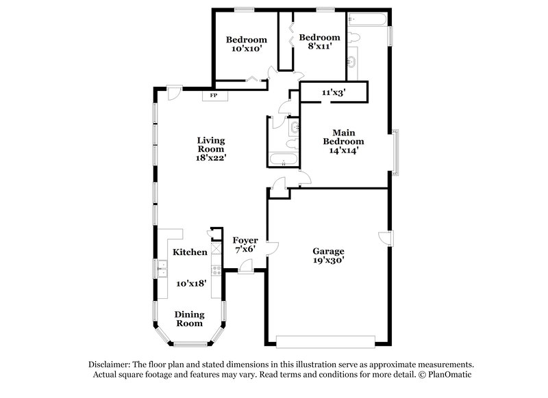 2,390/Mo, 8010 Swamp Flower Dr Jacksonville, FL 32244 Floor Plan View