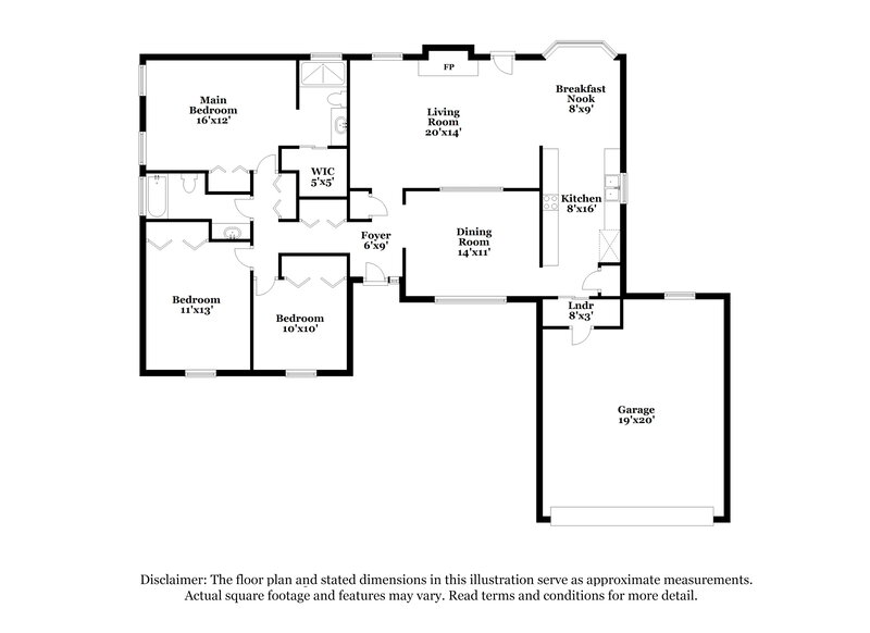 1,715/Mo, 555 Edward Rutledge St Orange Park, FL 32073 Floor Plan View