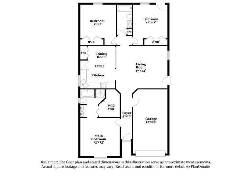 1,780/Mo, 4323 Hanging Moss Dr Orange Park, FL 32073 Floorplan View