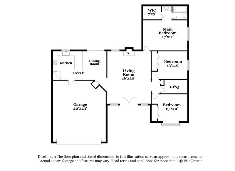 1,735/Mo, 1863 Sherwood Dr Middleburg, FL 32068 Floorplan View