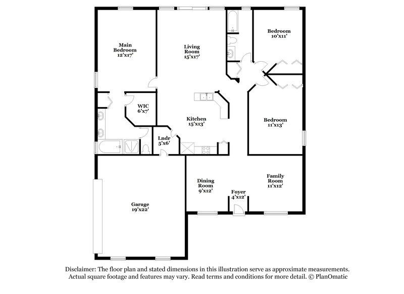 1,665/Mo, 9107 Castle Rock Dr Jacksonville, FL 32221 Floor Plan View