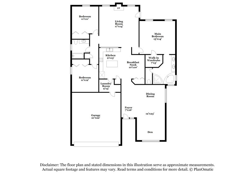 1,895/Mo, 2728 Cold Creek Blvd Jacksonville, FL 32221 Floor Plan View