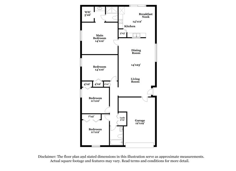 1,990/Mo, 12744 Ashbrook Cir W Jacksonville, FL 32225 Floor Plan View