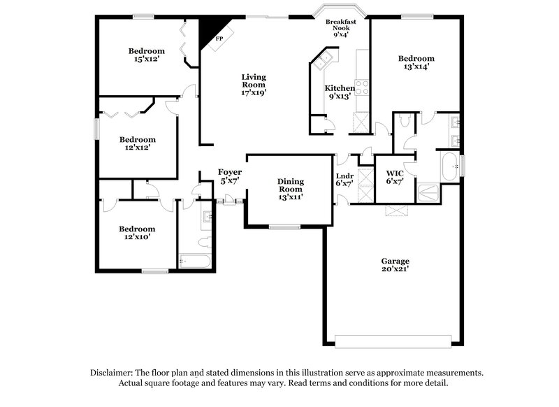 2,225/Mo, 413 Cottage Cove Ct Orange Park, FL 32073 Floorplan View