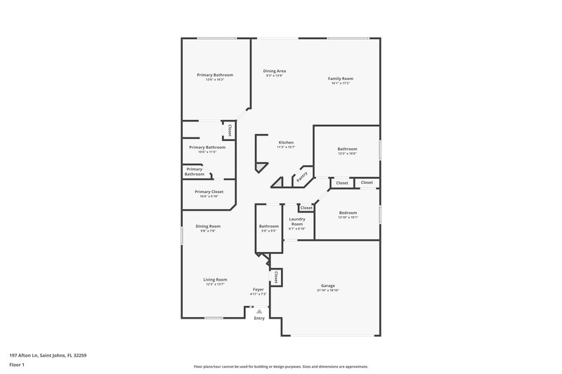 2,365/Mo, 197 Afton Ln Saint Johns, FL 32259 Floor Plan View