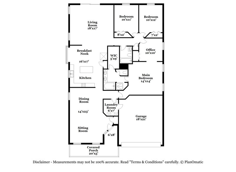 2,260/Mo, 1795 Moss Creek Dr Fleming Island, FL 32003 Floor Plan View