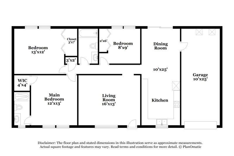 1,715/Mo, 8442 Finwood Ave Jacksonville, FL 32221 Floorplan View