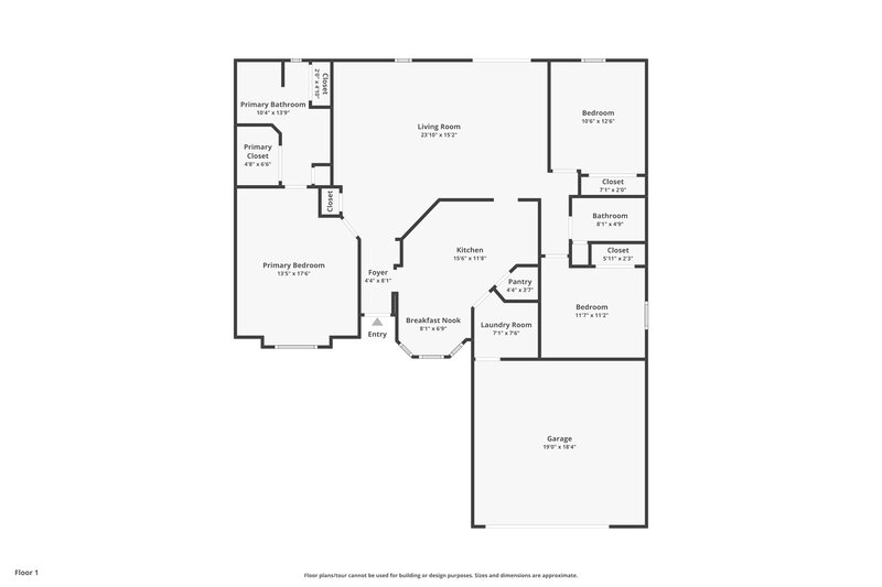 2,520/Mo, 2955 Waters View Cir Orange Park, FL 32073 Floor Plan View