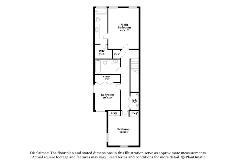 1,580/Mo, 10937 Hidden Haven Ct Jacksonville, FL 32218 Floor Plan View 2