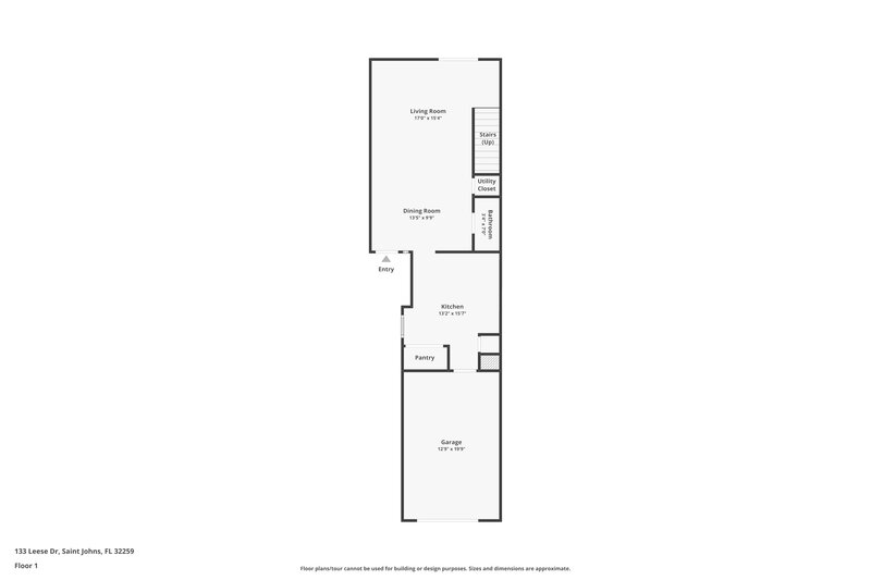 1,845/Mo, 133 Leese Dr Saint Johns, FL 32259 Floor Plan View
