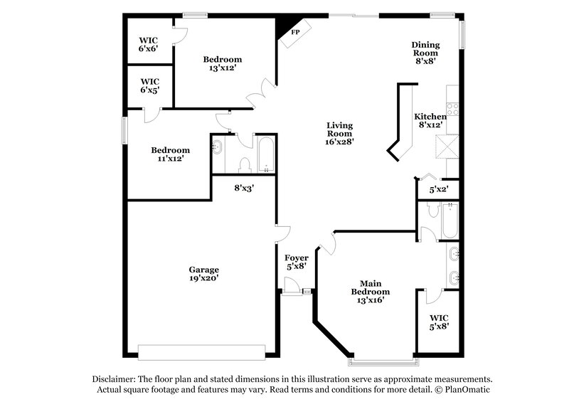 2,135/Mo, 4767 Wassail Dr Jacksonville, FL 32257 Floor Plan View