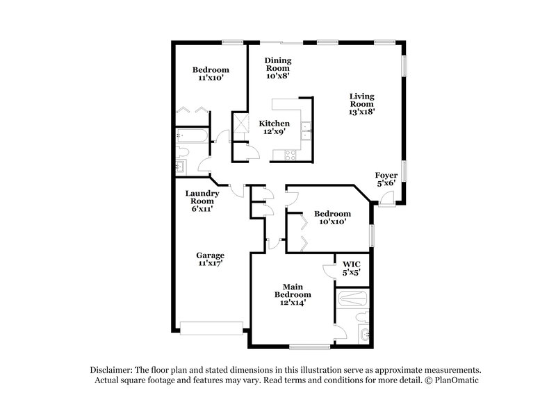 1,730/Mo, 2223 DESTINE LANE Atlantic Beach, FL 32233 Floor Plan View