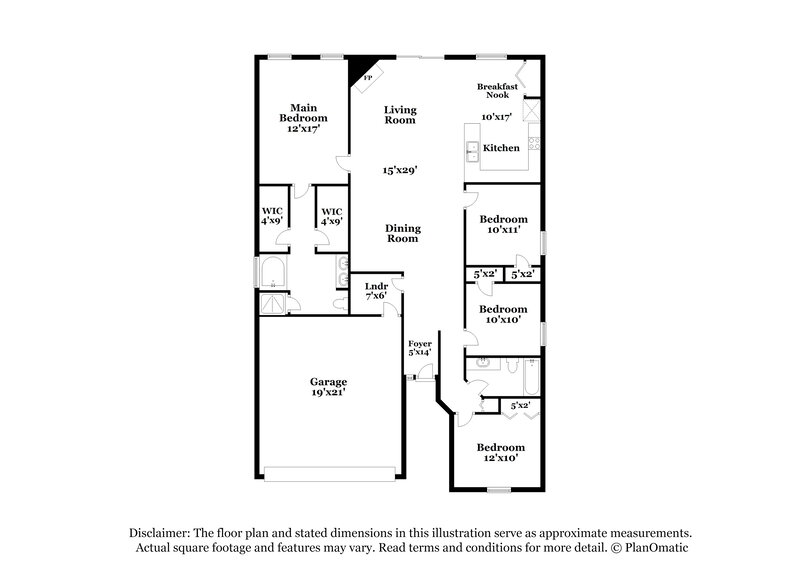 1,780/Mo, 1263 Ravens Trace Ln Middleburg, FL 32068 Floor Plan View