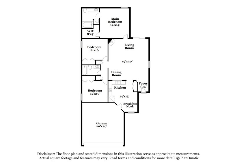 1,850/Mo, 11167 Mikris Dr S Jacksonville, FL 32225 Floor Plan View