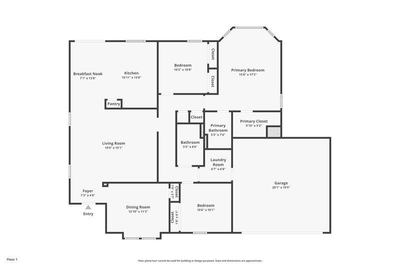 1,780/Mo, 7050 Beekman Lake Dr Jacksonville, FL 32222 Floor Plan View