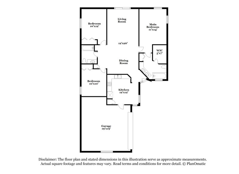 2,100/Mo, 11250 Hudderfield Cir S Jacksonville, FL 32246 Floor Plan View