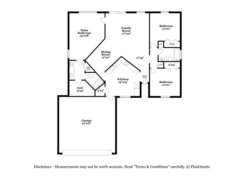 1,965/Mo, 11152 W Cloverhill Cir Jacksonville, FL 32257 Floor Plan View