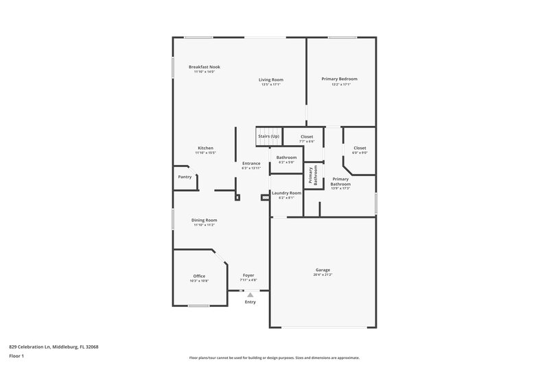 2,260/Mo, 829 Celebration Ln Middleburg, FL 32068 Floor Plan View