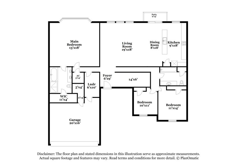 1,940/Mo, 955 Morning Light Rd Jacksonville, FL 32218 Floor Plan View