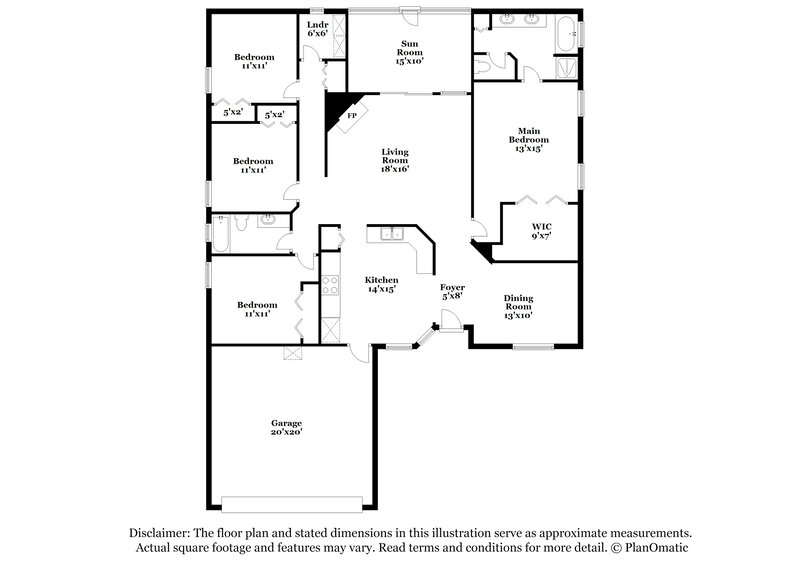 1,825/Mo, 1481 Summit Oaks Dr W. Jacksonville, FL 32221 Floor Plan View