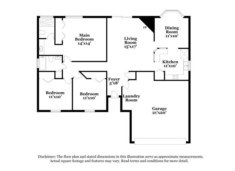 1,665/Mo, 7125 Star Rush Dr Jacksonville, FL 32244 Floorplan View