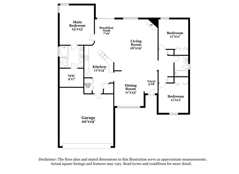 2,045/Mo, 3021 Captiva Bluff Cir Jacksonville, FL 32226 Floorplan View