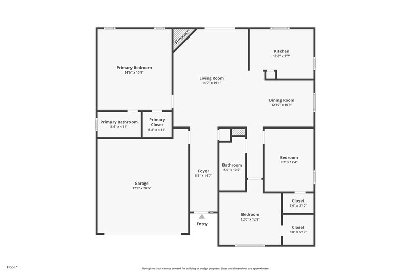 2,095/Mo, 4536 Arch Creek Dr S Jacksonville, FL 32257 Floor Plan View